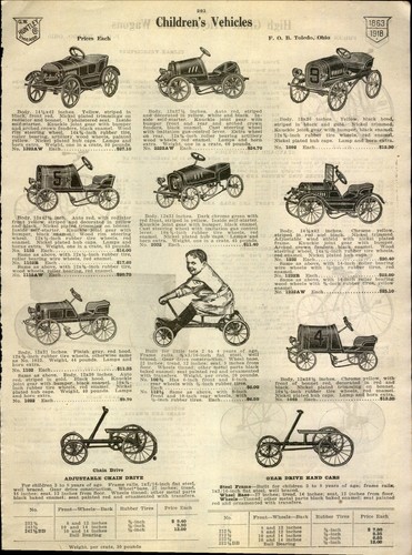 1918 carta pubblicitaria auto - 1918,