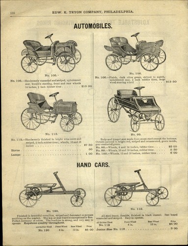1910 carta pubblicitaria - 1910, auto